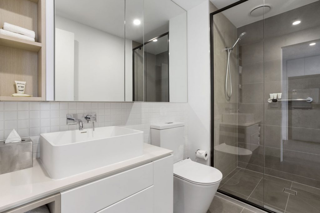 bathroom at The Sebel Moonee Ponds in the 1 bedroom apartment