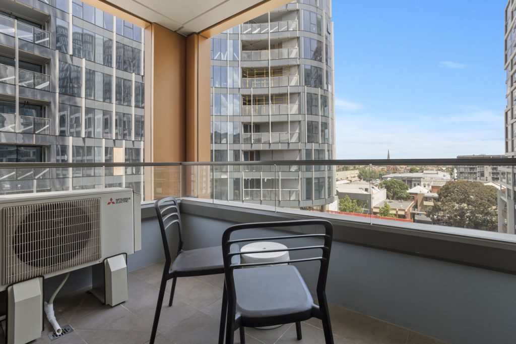 Balcony and view at The Sebel Moonee Ponds