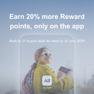 Earn 20% more Reward points, only on the app