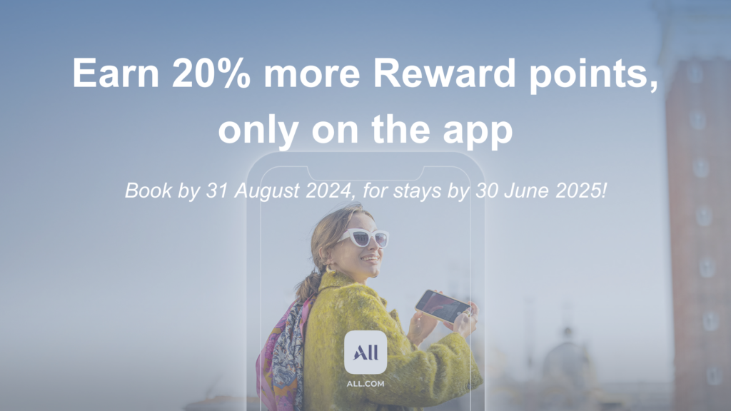 Earn 20% more Reward points, only on the app